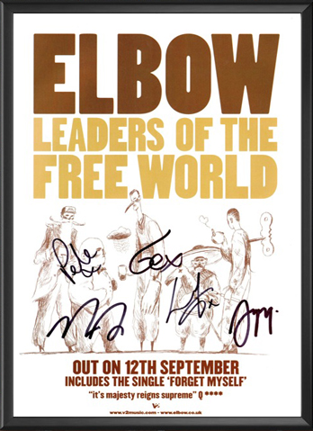 Elbow - Leaders Of The Free World Signed Music Print